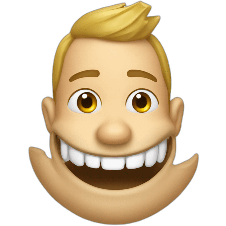 Une bite dans la bouche de macron emoji