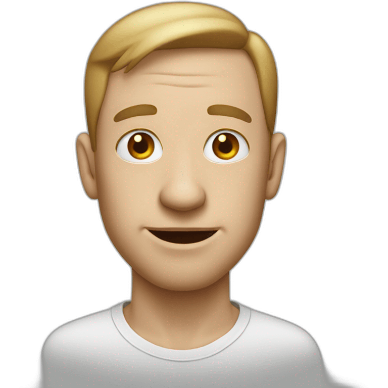 white man with a big nose emoji