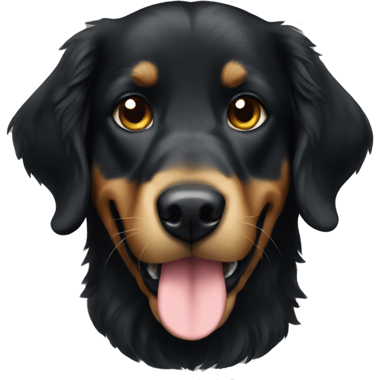 black golden retriever  emoji