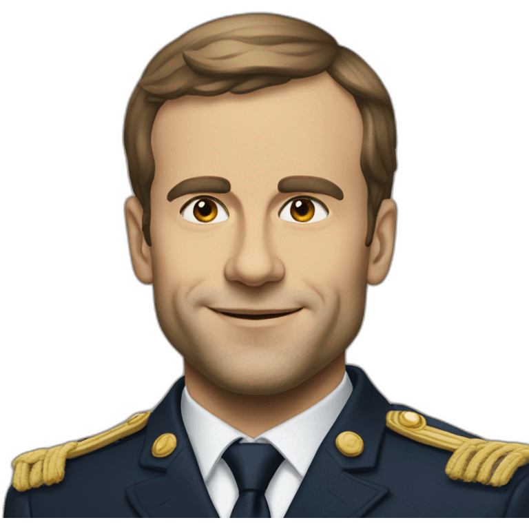 Macron sur marine emoji