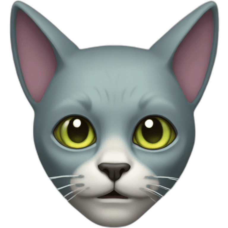 cat like a frankensteinhead emoji