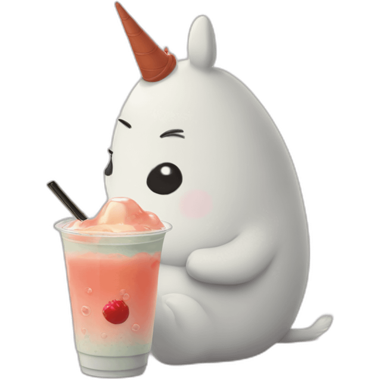 moomin-drinking-bubble-tea emoji