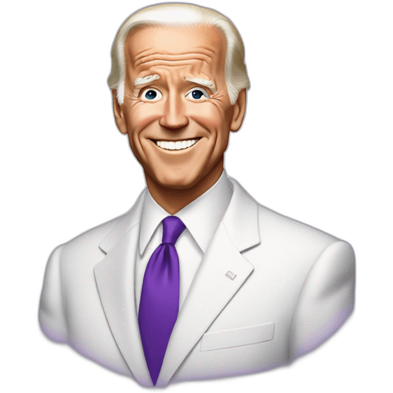 Purple gay Joe biden emoji