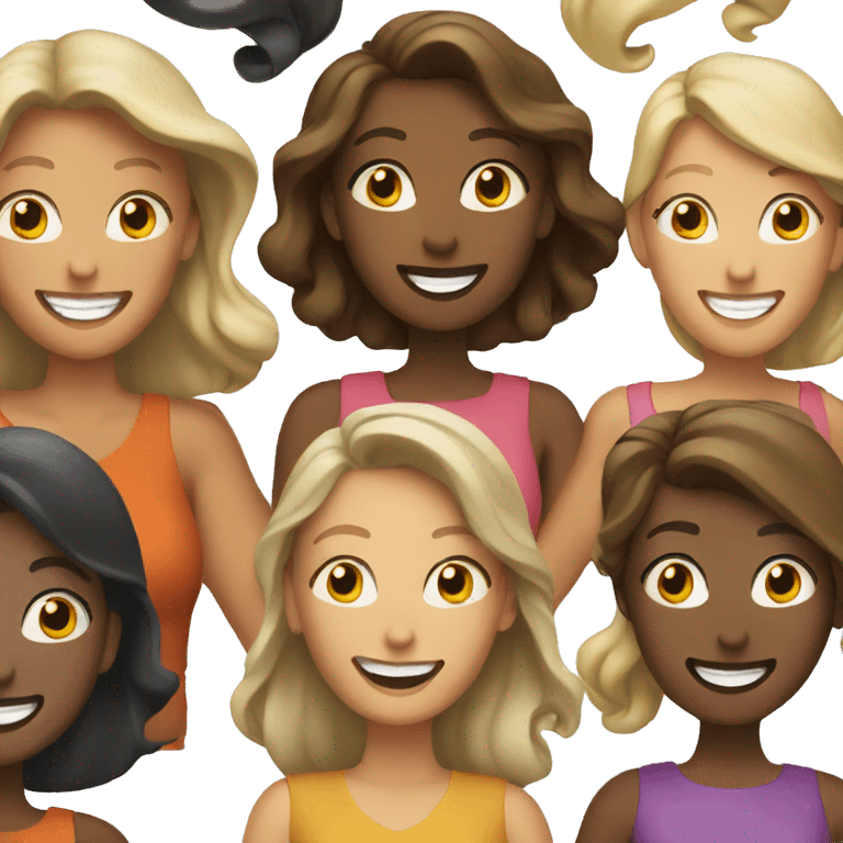 Women having fun together emoji