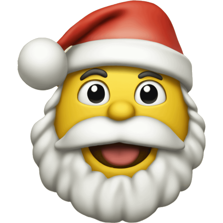 funny yellow freaker santa emoj emoji