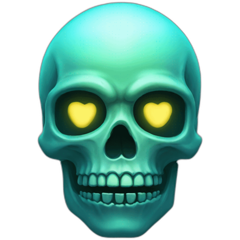 glow skull emoji