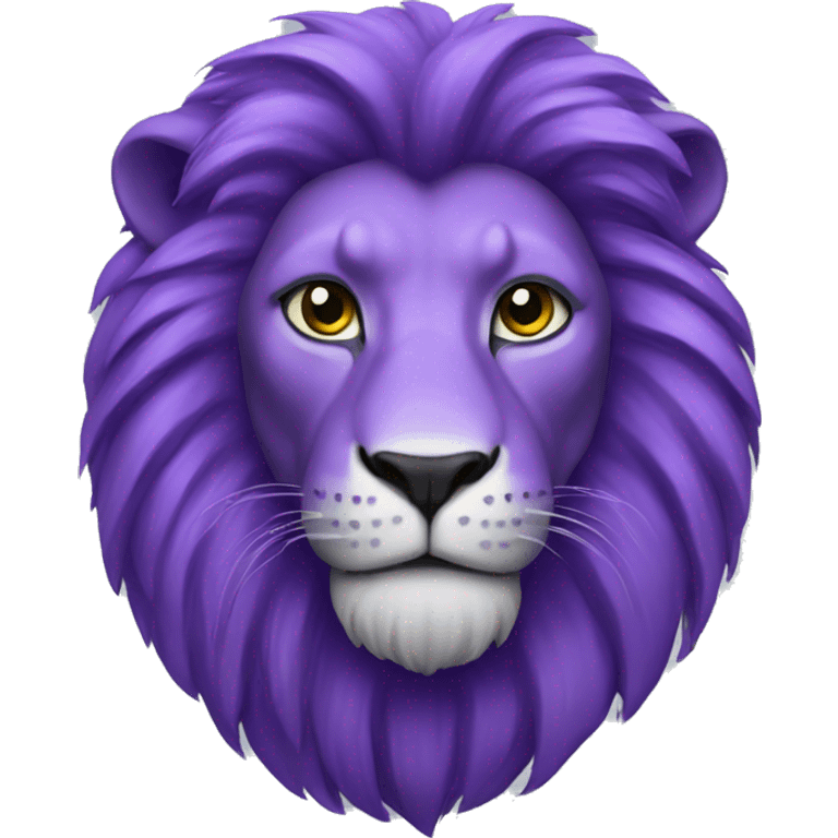 Purple lion emoji