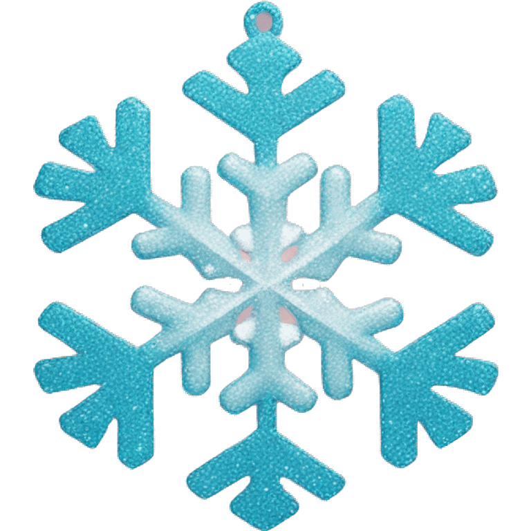 Glitter Snowflake Christmas bauble emoji