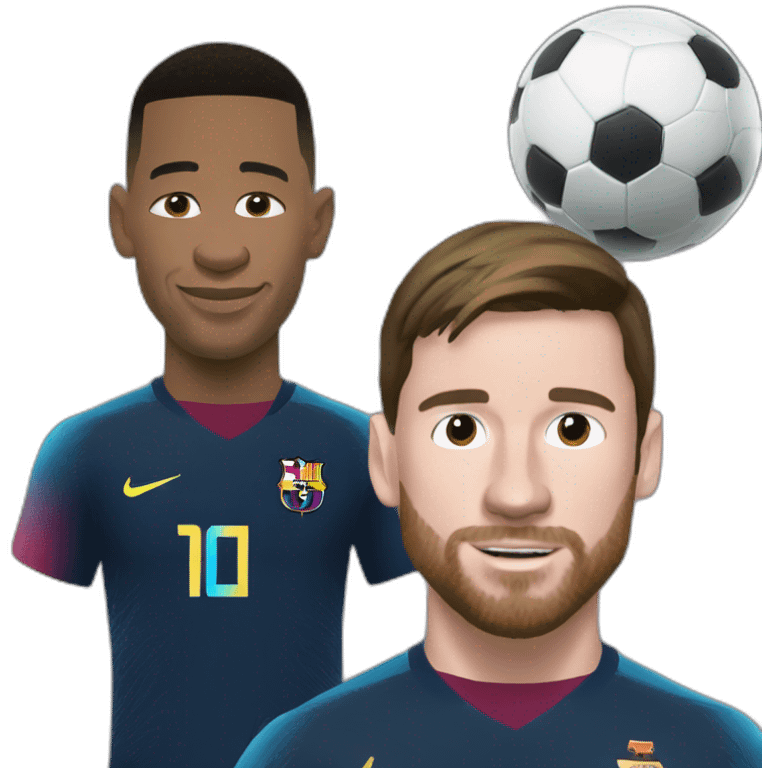 messi sur mbappe emoji