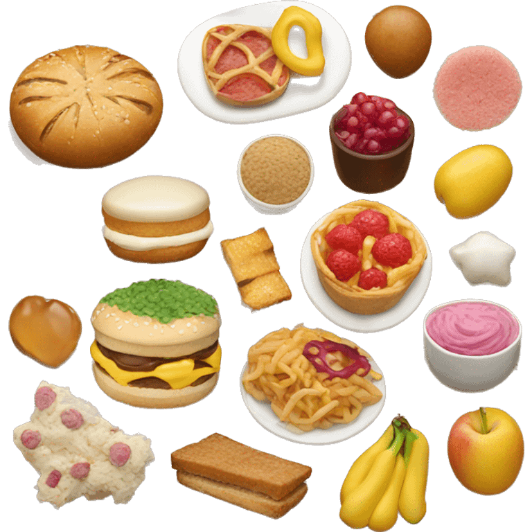 Aesthetic food emoji