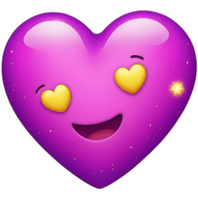 pink-and-purple-heart-with-yellow-sparkles emoji