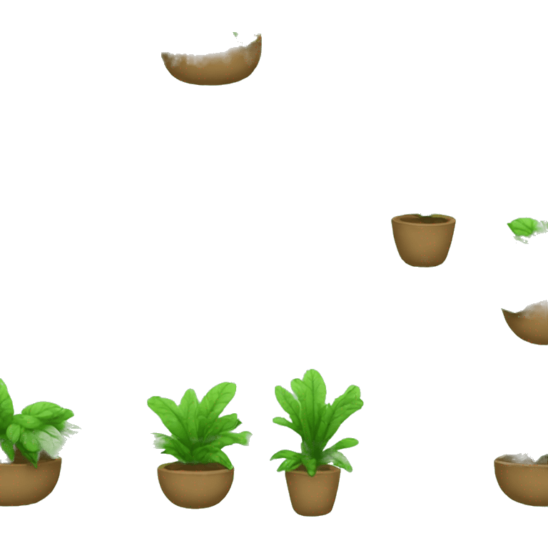 bed shaped plants emoji