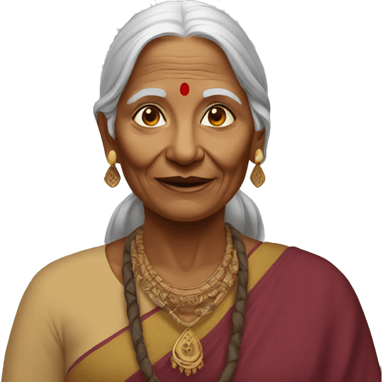 indian women elder emoji