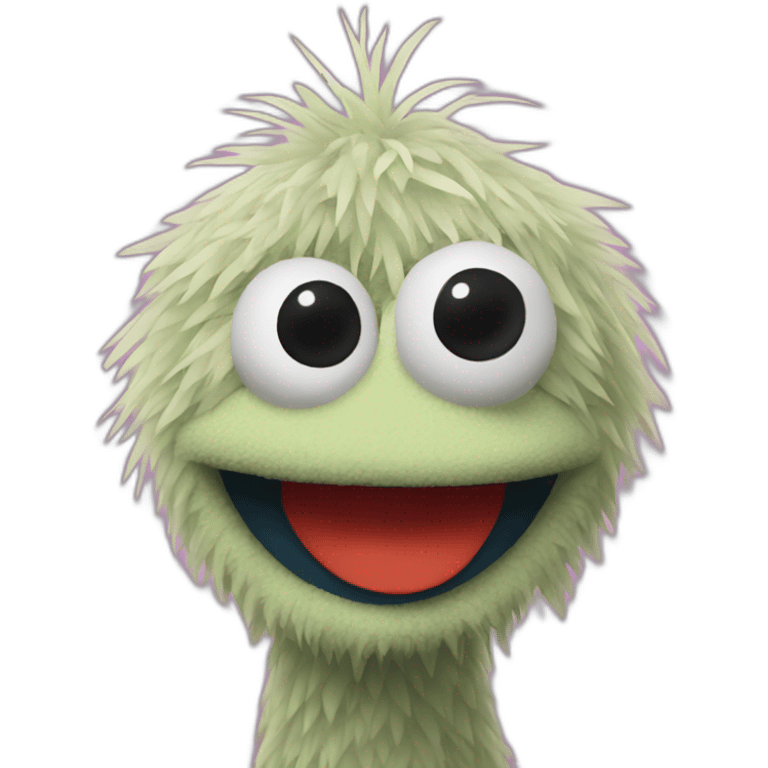 sesame street yokai puppet emoji