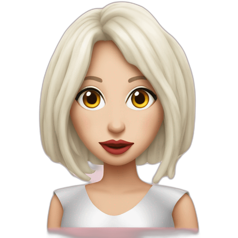 Lady gaga avec robe de viande emoji