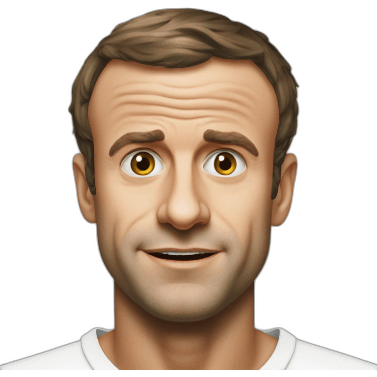 Chat mange Emmanuel Macron emoji