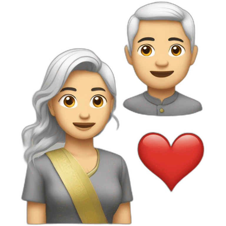 Aung Kyaw Paing is in love emoji