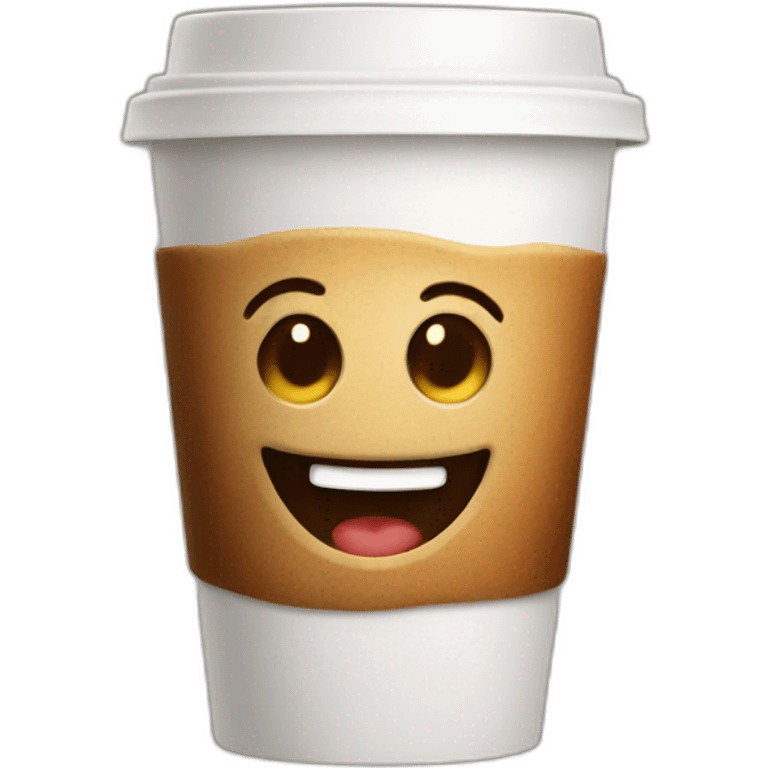 happy coffee emoji