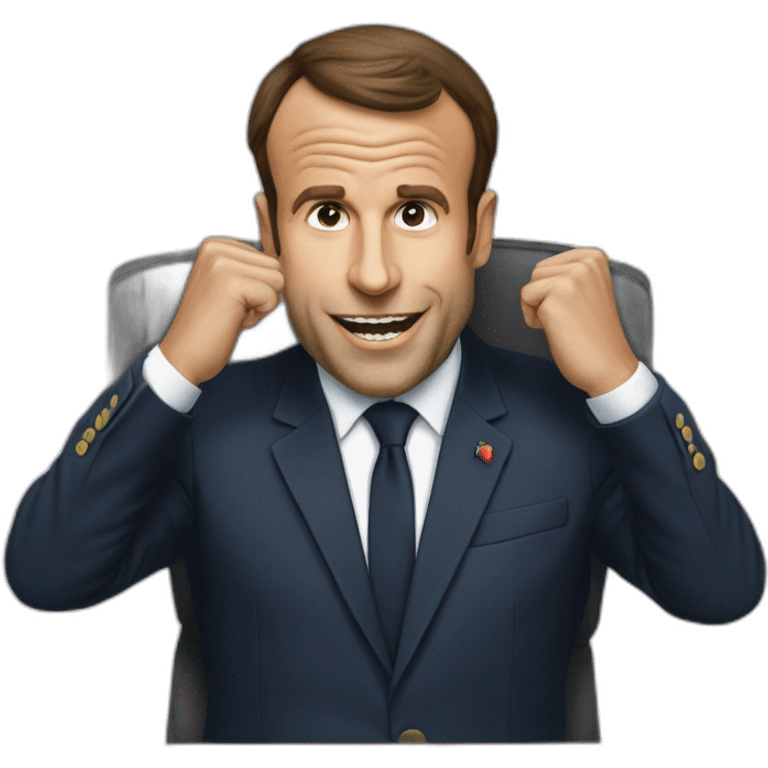 macron suse une bite emoji