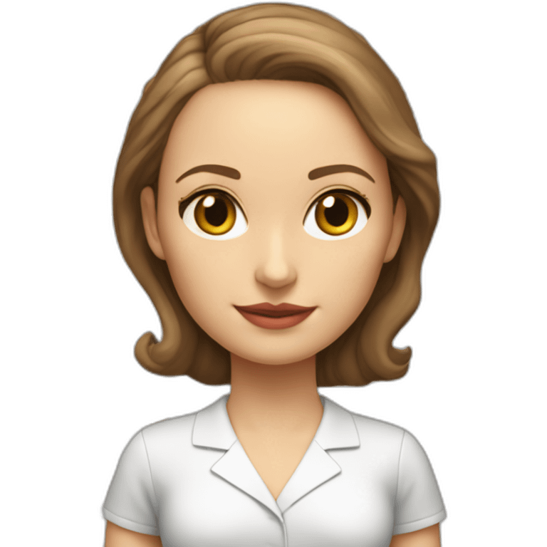 woman's school scheme anatomy of body Natalie Portman emoji