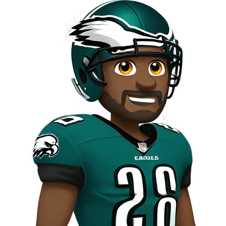 eagles football player 26 emoji