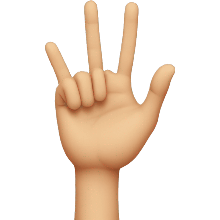 Love sign with fingers emoji