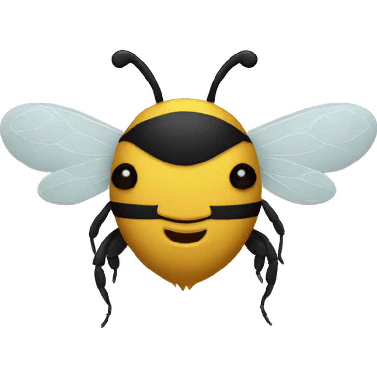 Bee with a beard emoji