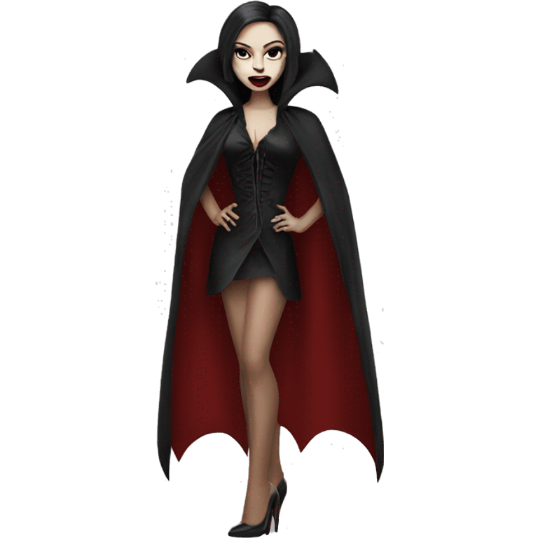 a vampire wearing heels  emoji