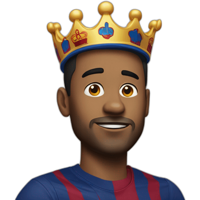 A barça fan with a crown emoji