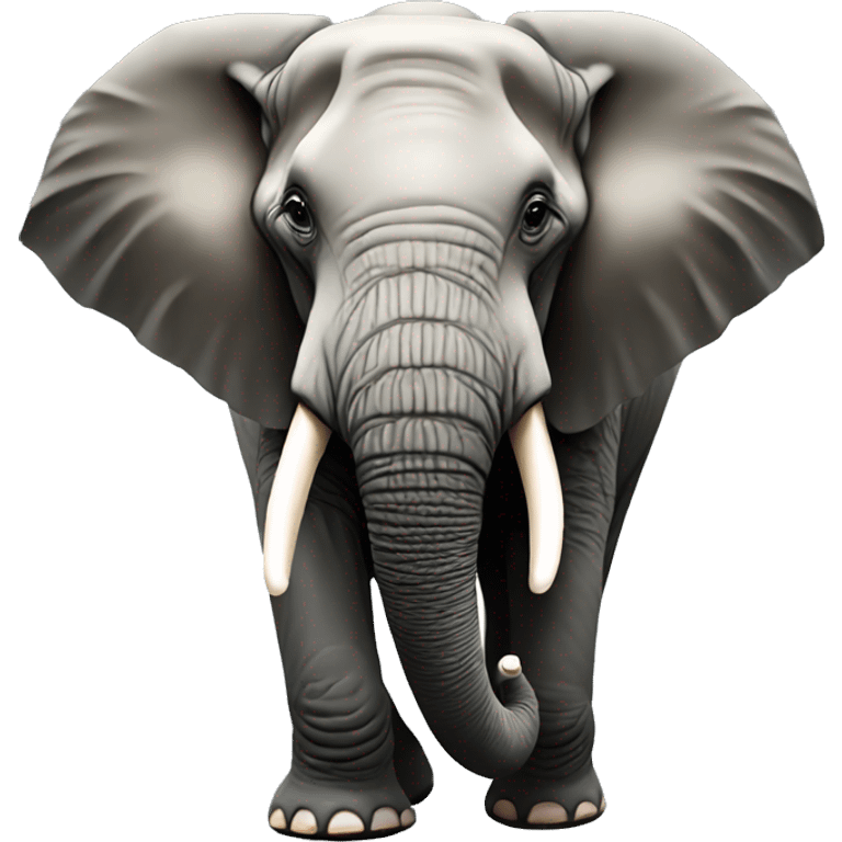 Hyper realistic elephant emoji