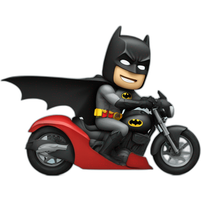 batman riding robin emoji