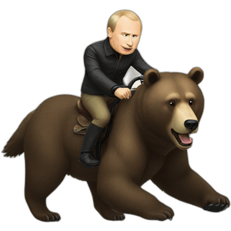 putin ride wid bear emoji