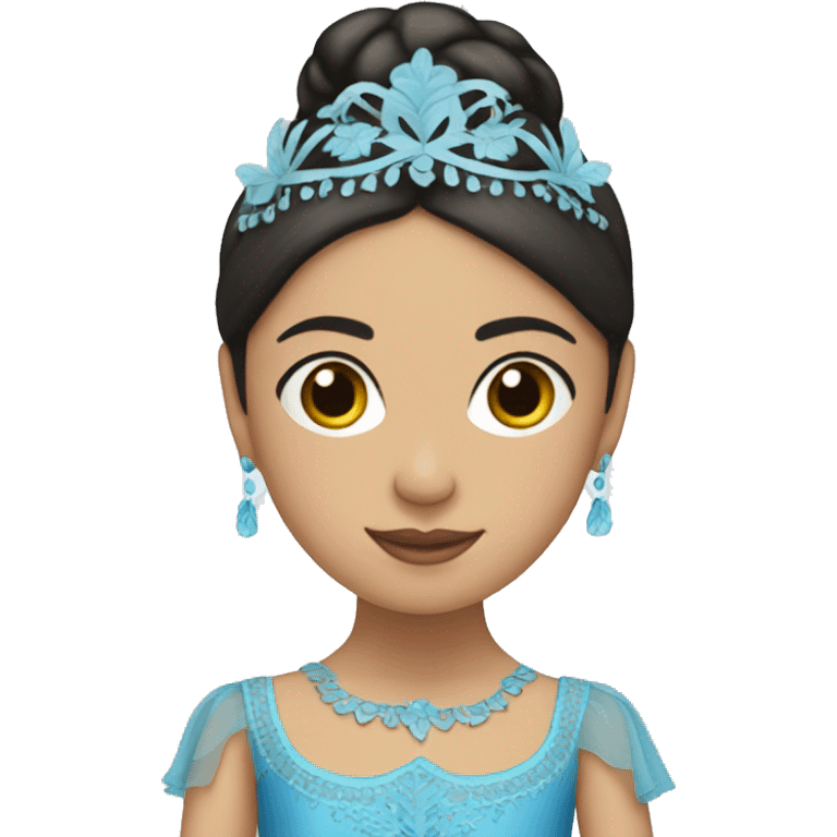 Guatemala Ballerina in blue  emoji