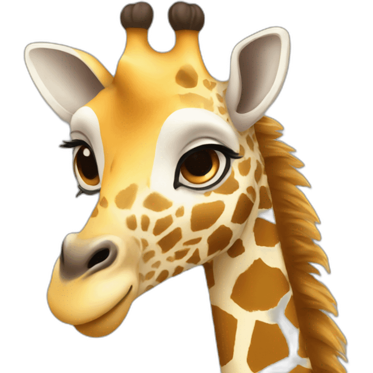 giraffe lettering emoji