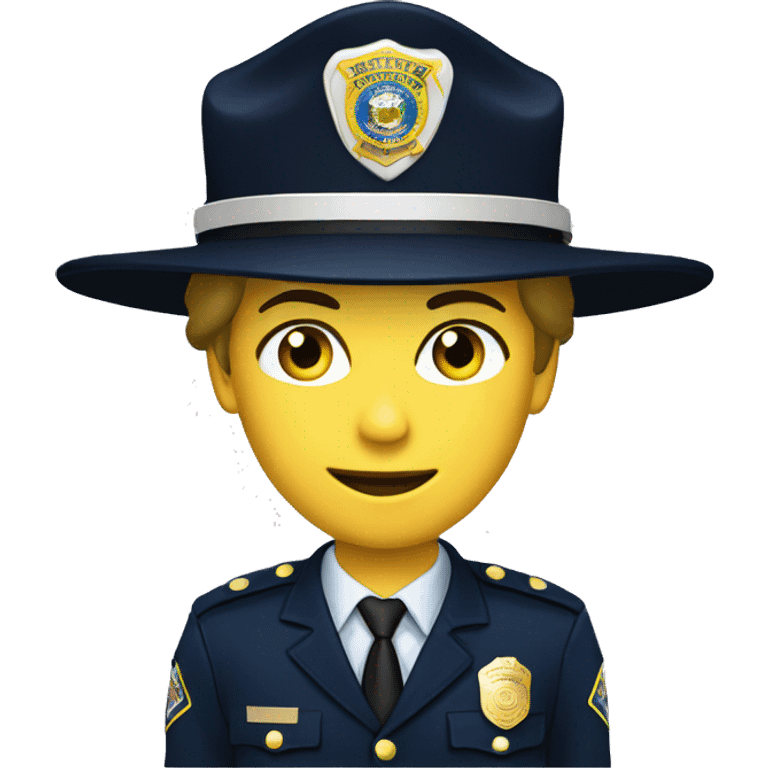 Create an emoji white de lieutenant ranks usa police emoji