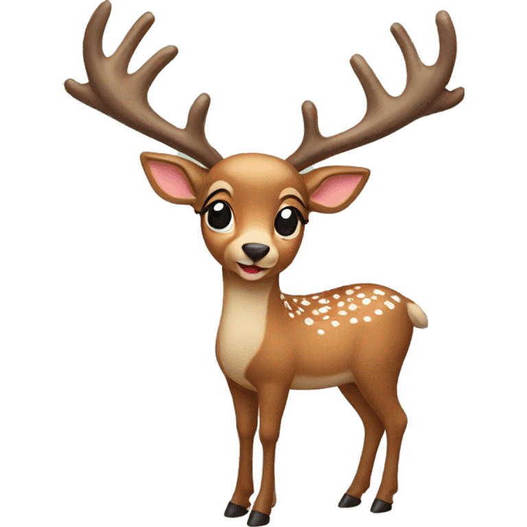 christmas deer emoji