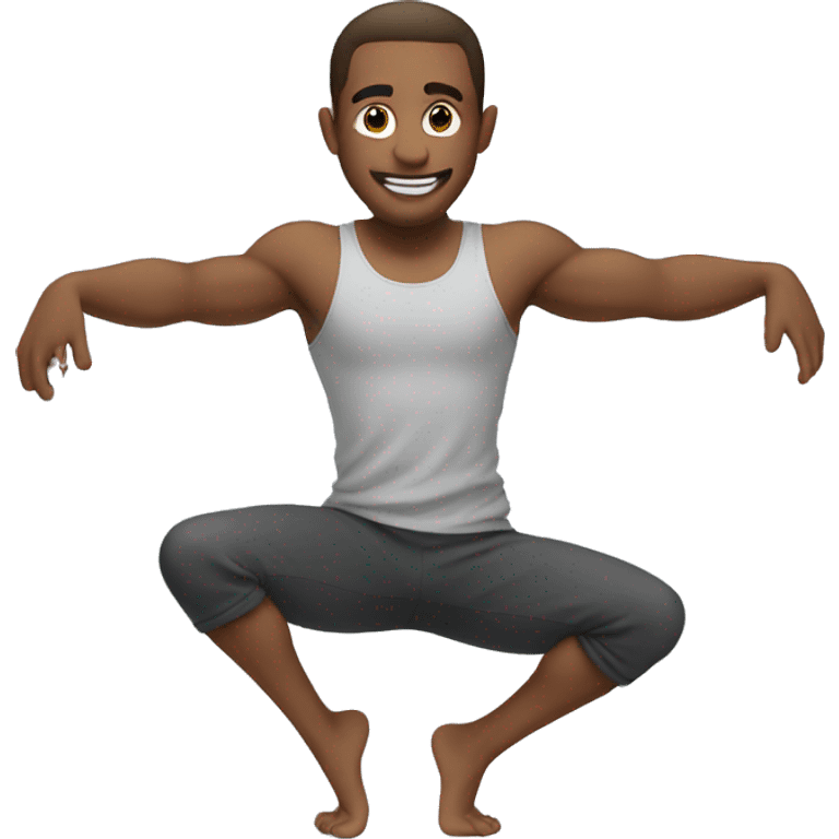 guy does some splits emoji