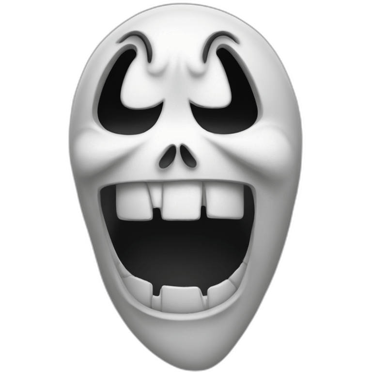 Ghost-face-scream emoji