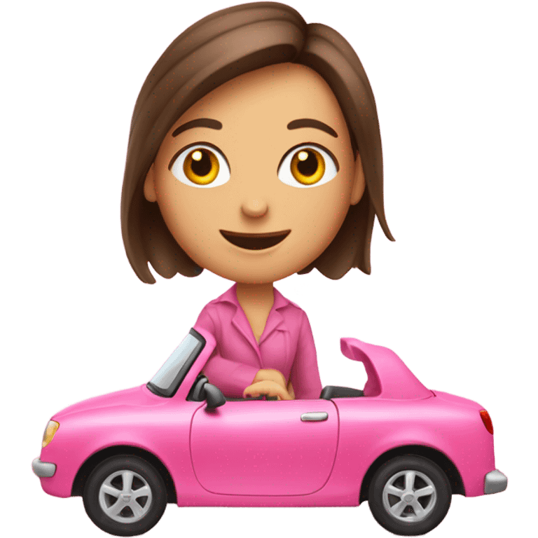 happy-brunette-girl-driving-pink-car-profile emoji