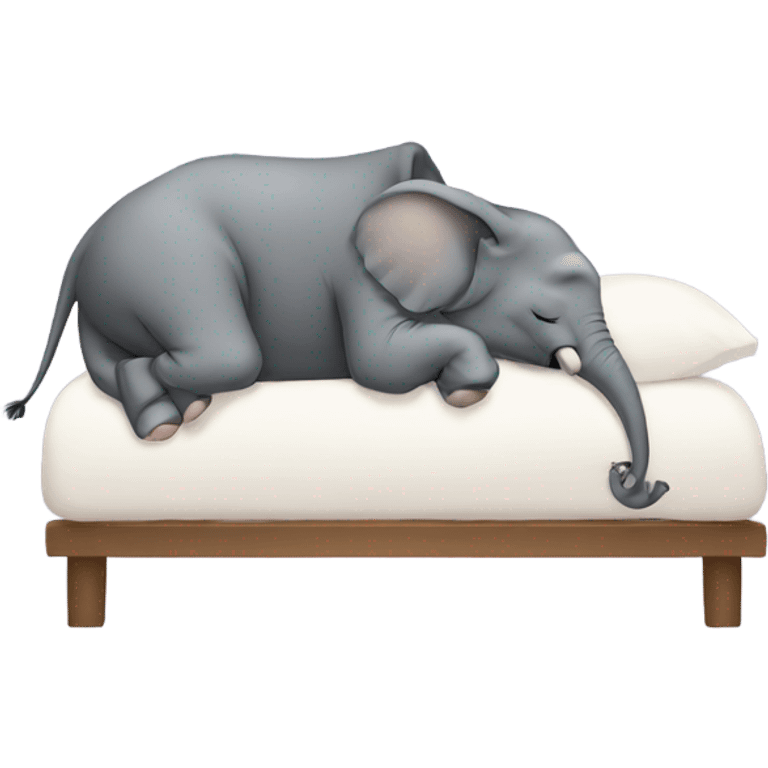 Elephant sleeping emoji