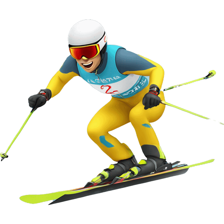 ski racing emoji