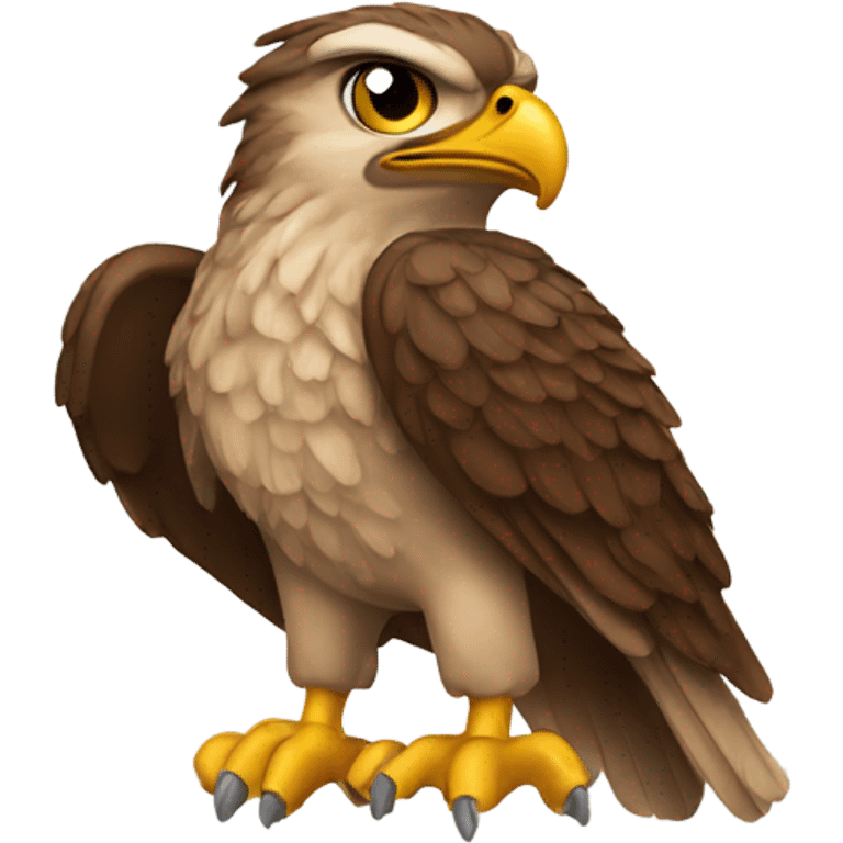 Hawk mascot emoji