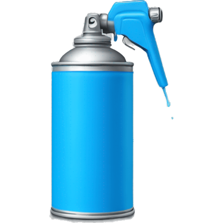 spray can color  blue with a regular small spray nozzle emoji