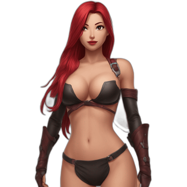 katarina-posing-cover-nipples-sfw emoji