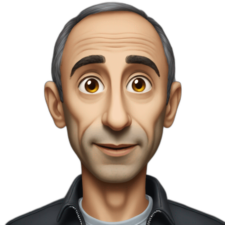 Eric Zemmour avec un singe emoji