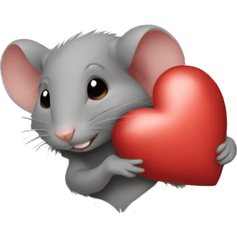 thankful rat heart emoji