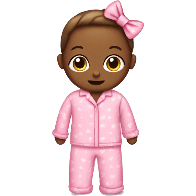 Pink pajamas with bows emoji