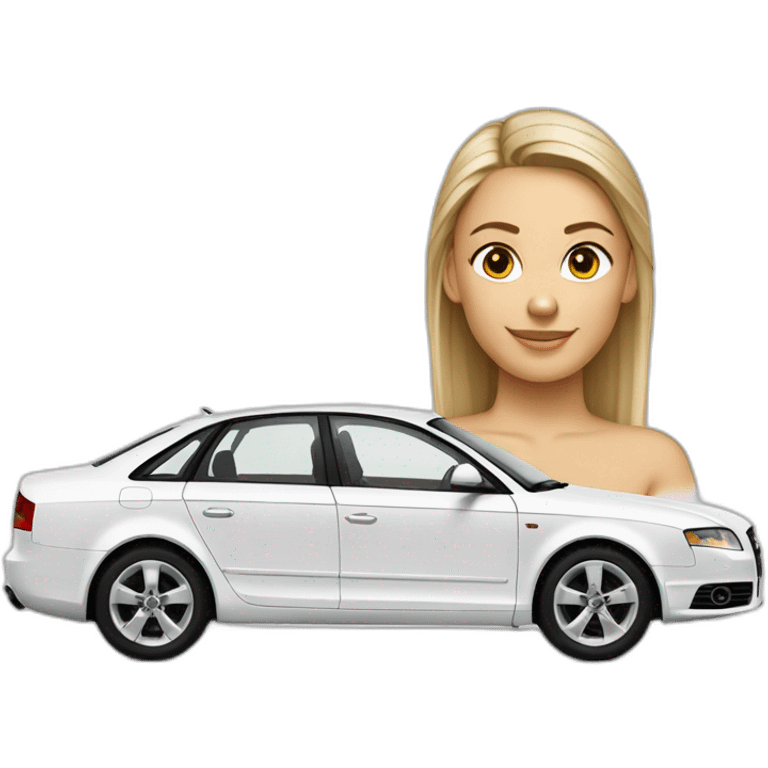 audi a4 blanche emoji