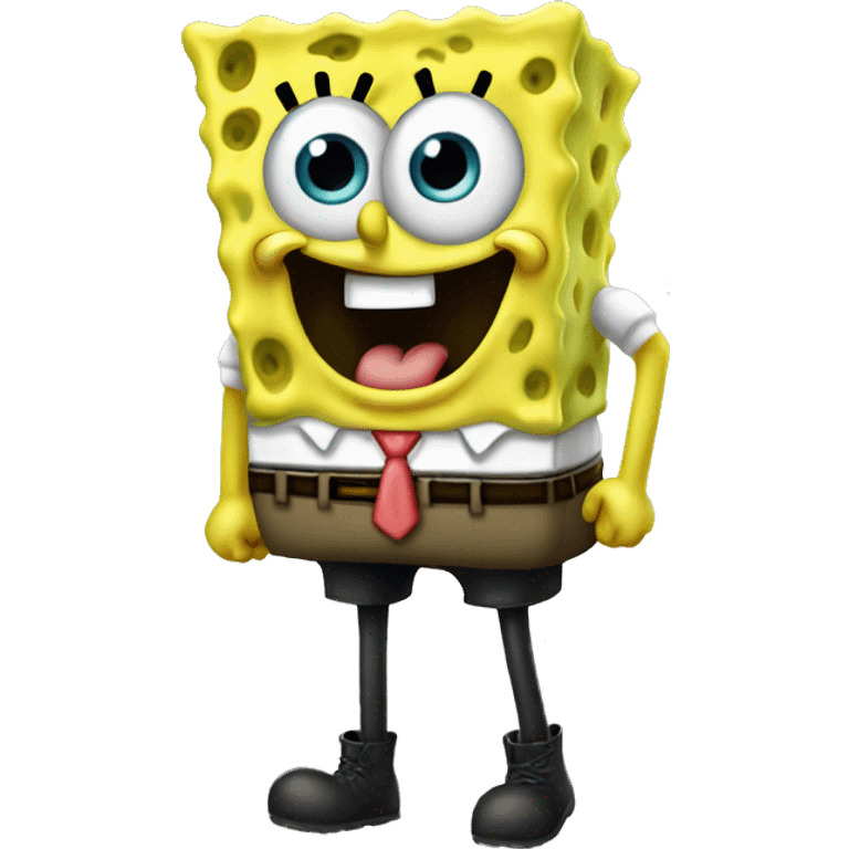 SpongeBob with big butt emoji