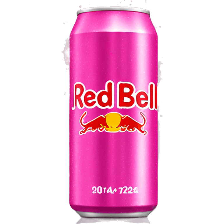 pink redbull with a sparkle emoji